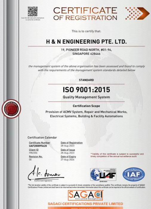 ISO 9001:2015 Certificate